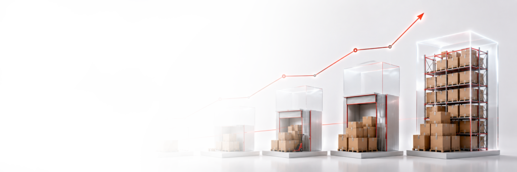 Aden Fulfillment warehouse scaling and pay-as-you-go pricing illustration